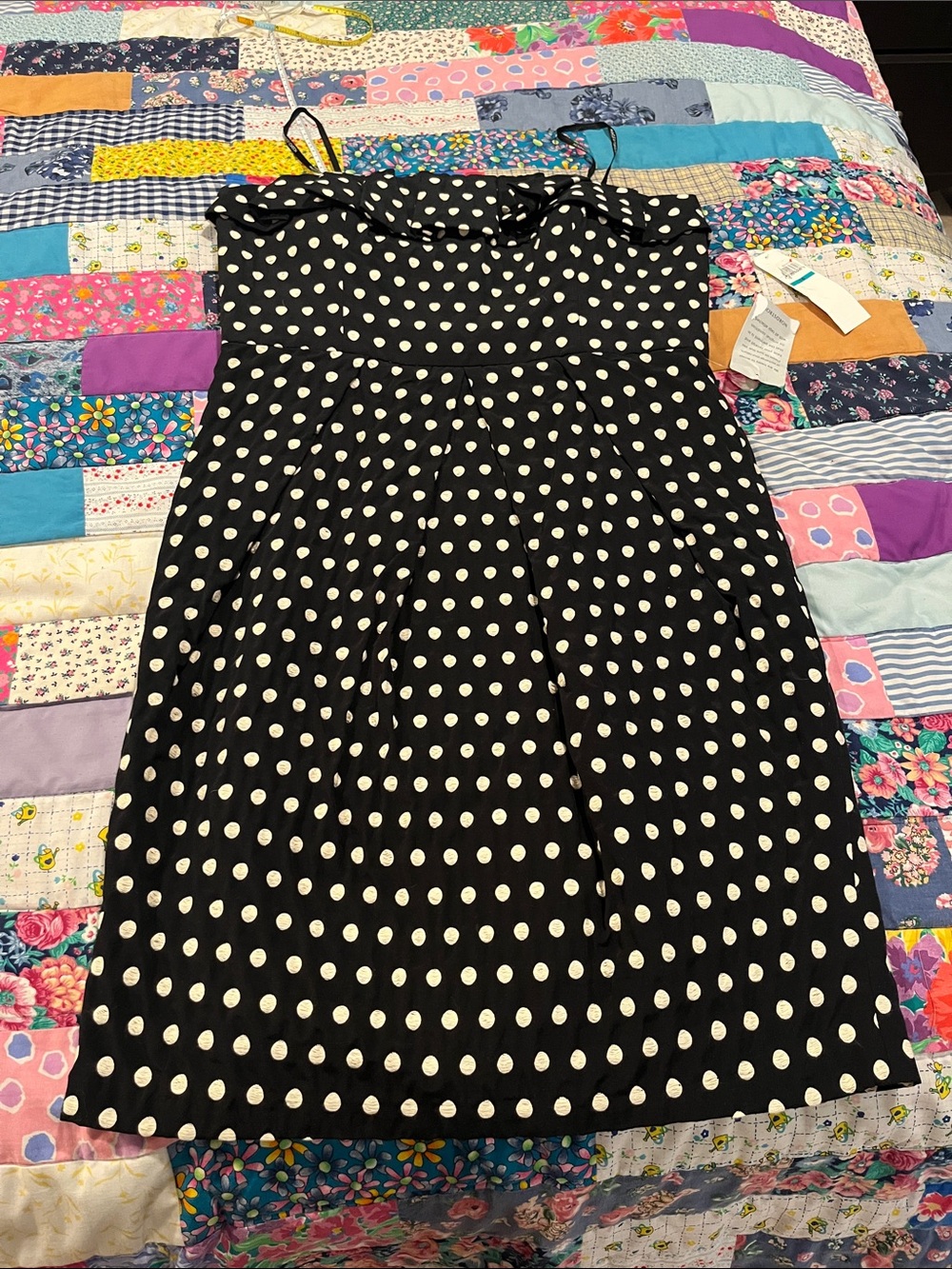 Polka dot Strapless dress